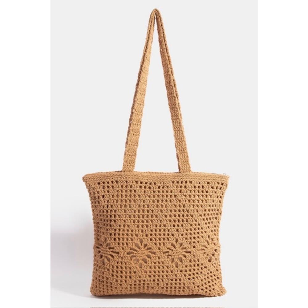 Intricate Braided Pattern Square Tote Bag